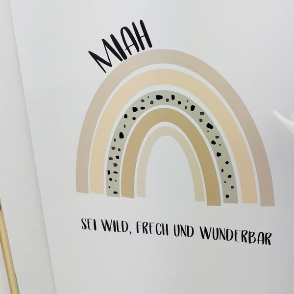 Regenbogen Miah personalisiert