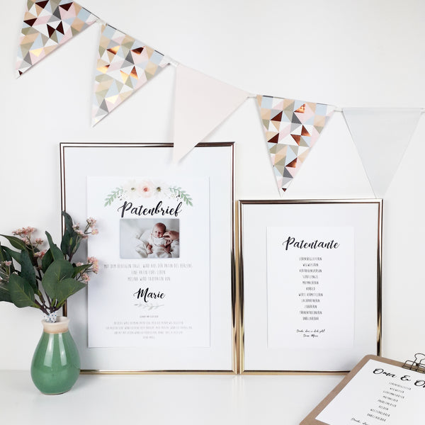 Patenbrief Floral verschiedene Versionen