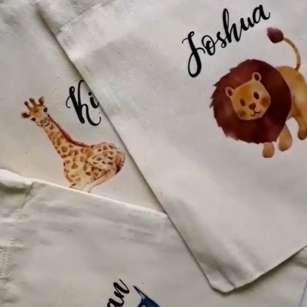 Kindertasche Tiermotive -personalisiert-