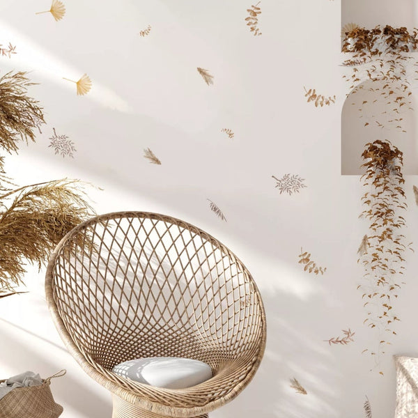 Wandsticker Boho Leaves