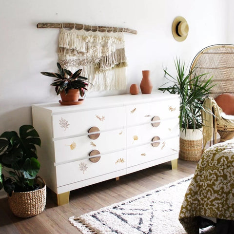 Wandsticker Boho Leaves