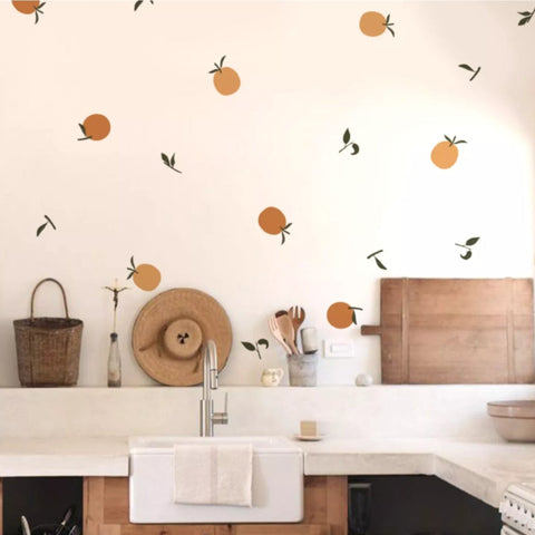 Wandsticker Boho Orange