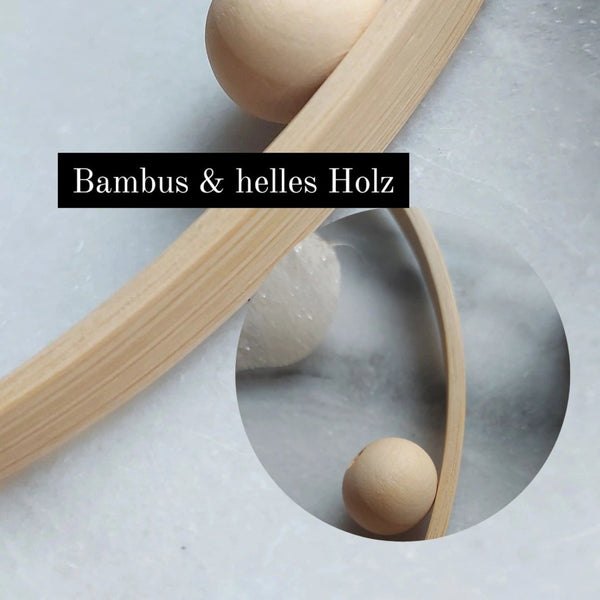 Mobile Regenbogen in Nude, Gold & Beige