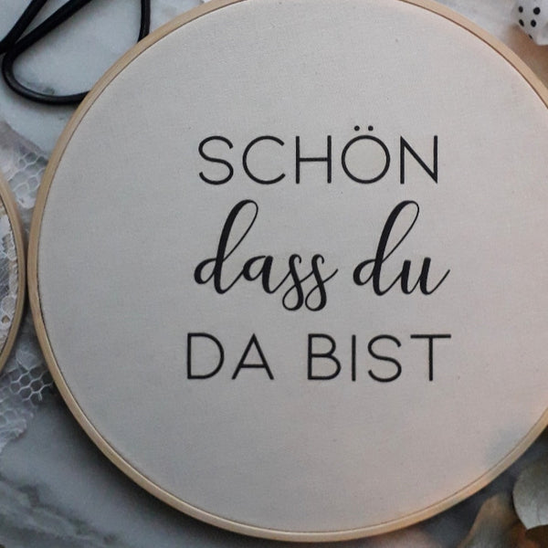 Schön dass du da bist