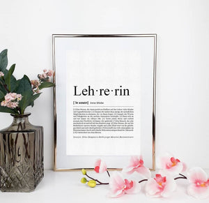 Definition Lehrer/in