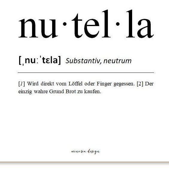 Definition Nutella