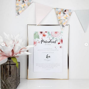 Patenbrief Floral verschiedene Versionen
