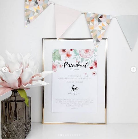 Patenbrief Floral verschiedene Versionen